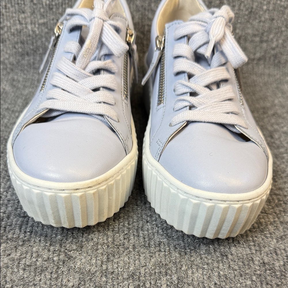 Gabor Dolly Leather Light Blue Sneakers Women's Size 5 - Picture 9 of 13